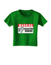 Warning Selective Hearing Funny Toddler T-Shirt Dark by TooLoud-Toddler T-Shirt-TooLoud-Clover-Green-2T-Davson Sales