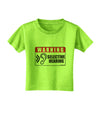 Warning Selective Hearing Funny Toddler T-Shirt by TooLoud-Toddler T-Shirt-TooLoud-Lime-Green-2T-Davson Sales