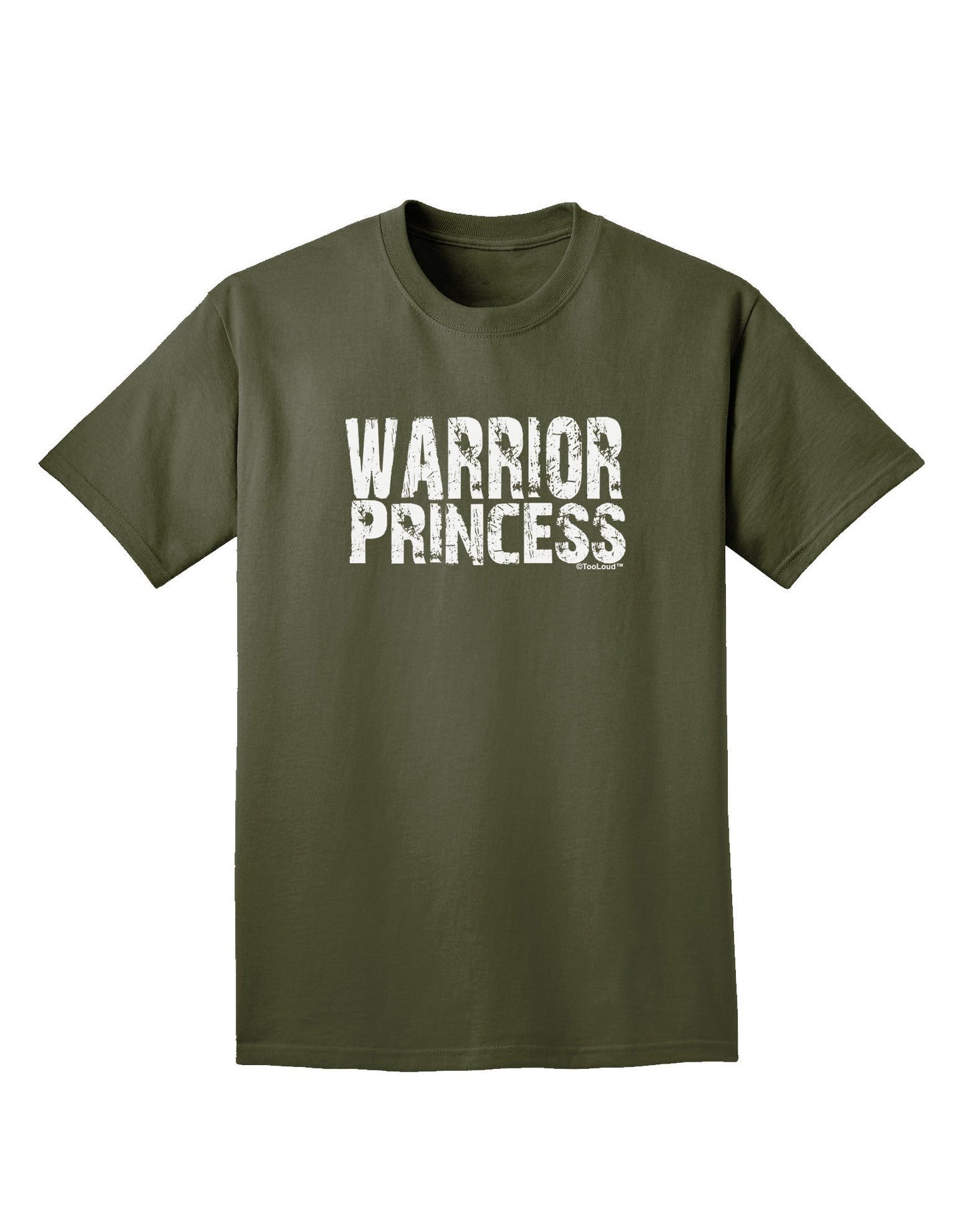 Warrior Princess Black and White Adult Dark T-Shirt-Mens T-Shirt-TooLoud-Military-Green-Small-Davson Sales