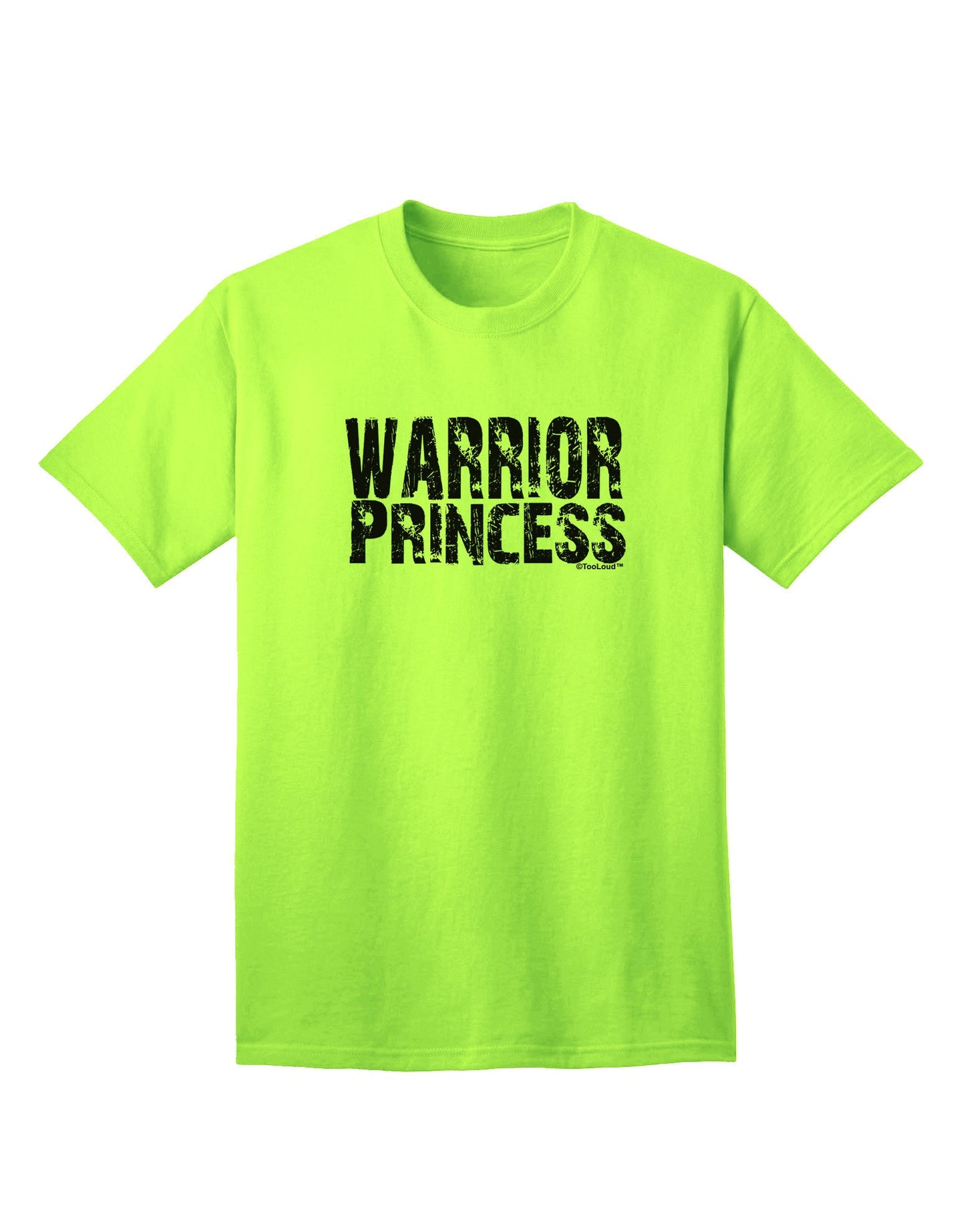 Warrior Princess Black and White Adult T-Shirt-Mens T-Shirt-TooLoud-Neon-Green-Small-Davson Sales
