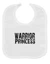 Warrior Princess Black and White Baby Bib