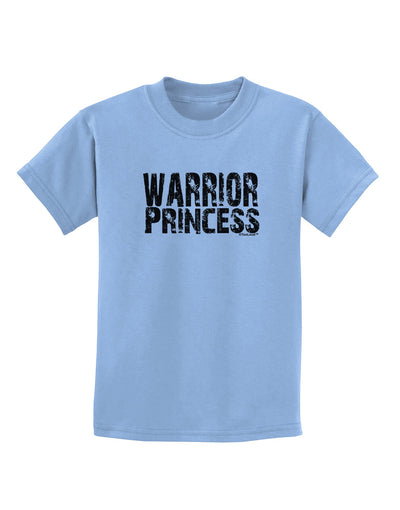 Warrior Princess Black and White Childrens T-Shirt-Childrens T-Shirt-TooLoud-Light-Blue-X-Small-Davson Sales