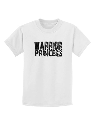 Warrior Princess Black and White Childrens T-Shirt-Childrens T-Shirt-TooLoud-White-X-Small-Davson Sales