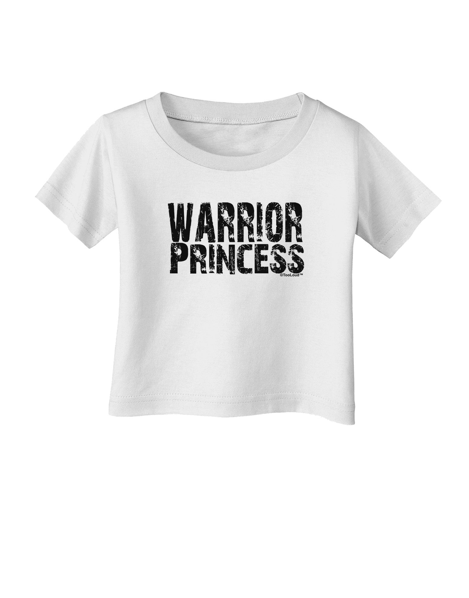Warrior Princess Black and White Infant T-Shirt-Infant T-Shirt-TooLoud-White-06-Months-Davson Sales