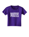 Warrior Princess Black and White Toddler T-Shirt Dark-Toddler T-Shirt-TooLoud-Purple-2T-Davson Sales