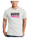 Warrior Princess Pink Adult V-Neck T-shirt-Mens V-Neck T-Shirt-TooLoud-White-Small-Davson Sales