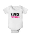 Warrior Princess Pink Baby Romper Bodysuit-Baby Romper-TooLoud-White-06-Months-Davson Sales