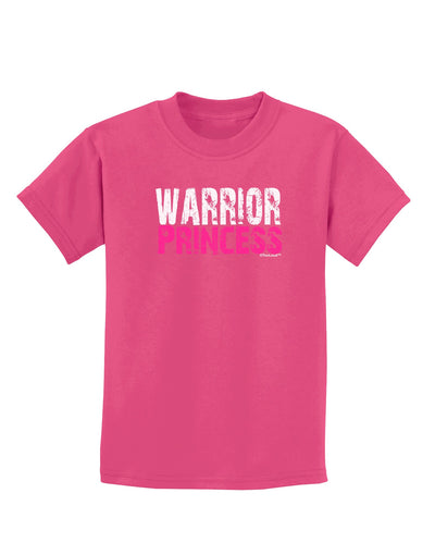 Warrior Princess Pink Childrens Dark T-Shirt-Childrens T-Shirt-TooLoud-Sangria-X-Small-Davson Sales