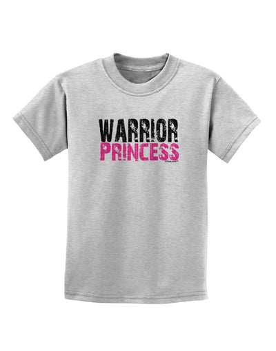 Warrior Princess Pink Childrens T-Shirt-Childrens T-Shirt-TooLoud-AshGray-X-Small-Davson Sales