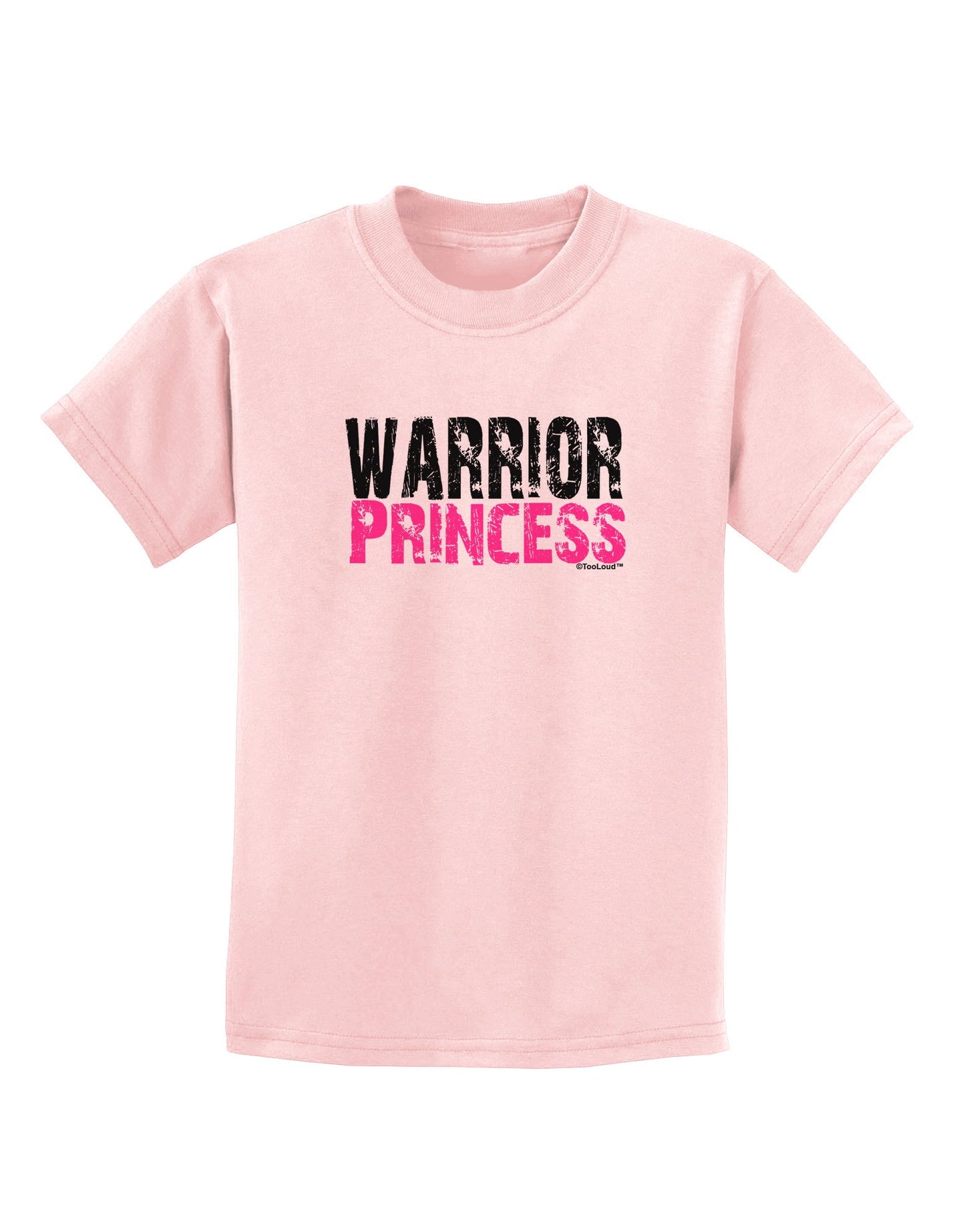 Warrior Princess Pink Childrens T-Shirt-Childrens T-Shirt-TooLoud-PalePink-X-Small-Davson Sales