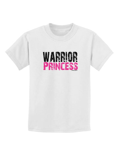 Warrior Princess Pink Childrens T-Shirt-Childrens T-Shirt-TooLoud-White-X-Small-Davson Sales