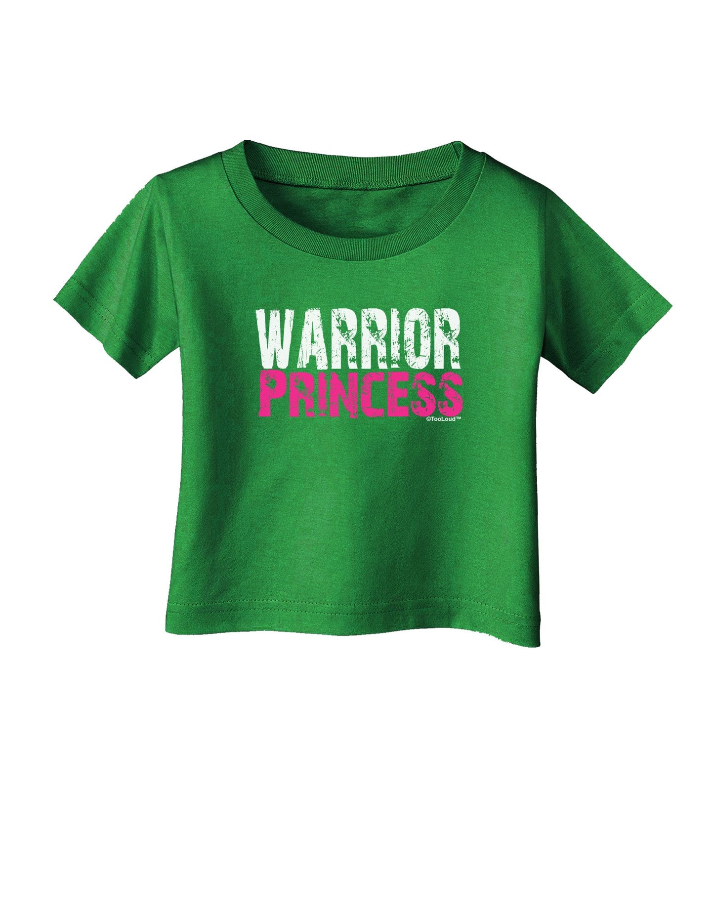 Warrior Princess Pink Infant T-Shirt Dark-Infant T-Shirt-TooLoud-Clover-Green-06-Months-Davson Sales