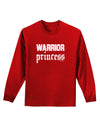 Warrior Princess Script Adult Long Sleeve Dark T-Shirt-TooLoud-Red-Small-Davson Sales