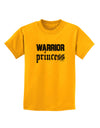 Warrior Princess Script Childrens T-Shirt-Childrens T-Shirt-TooLoud-Gold-X-Small-Davson Sales