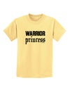 Warrior Princess Script Childrens T-Shirt-Childrens T-Shirt-TooLoud-Daffodil-Yellow-X-Small-Davson Sales