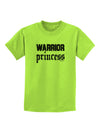 Warrior Princess Script Childrens T-Shirt-Childrens T-Shirt-TooLoud-Lime-Green-X-Small-Davson Sales
