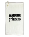 Warrior Princess Script Micro Terry Gromet Golf Towel 11&#x22;x19-Golf Towel-TooLoud-White-Davson Sales