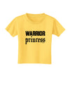 Warrior Princess Script Toddler T-Shirt-Toddler T-Shirt-TooLoud-Yellow-2T-Davson Sales