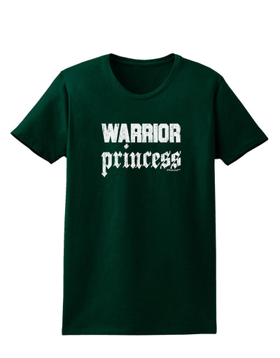 Warrior Princess Script Womens Dark T-Shirt-TooLoud-Forest-Green-Small-Davson Sales