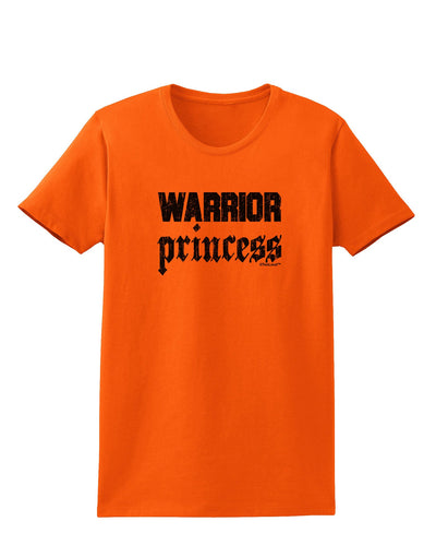 Warrior Princess Script Womens T-Shirt-Womens T-Shirt-TooLoud-Orange-X-Small-Davson Sales