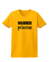 Warrior Princess Script Womens T-Shirt-Womens T-Shirt-TooLoud-Gold-X-Small-Davson Sales