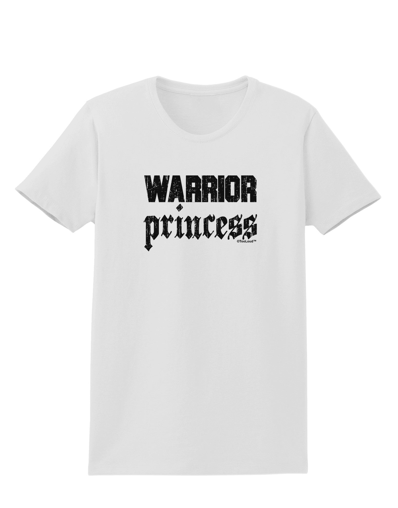 Warrior Princess Script Womens T-Shirt-Womens T-Shirt-TooLoud-White-X-Small-Davson Sales