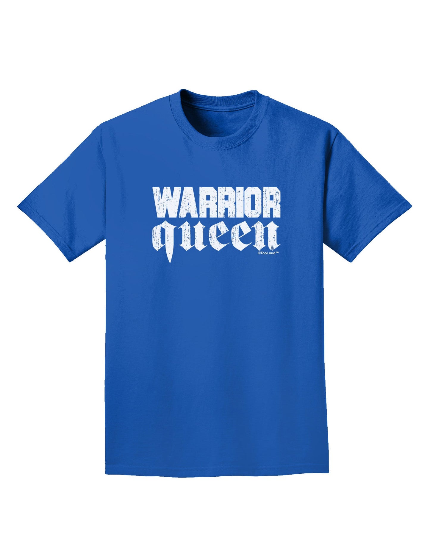 Warrior Queen Script Adult Dark T-Shirt-Mens T-Shirt-TooLoud-Royal-Blue-Small-Davson Sales