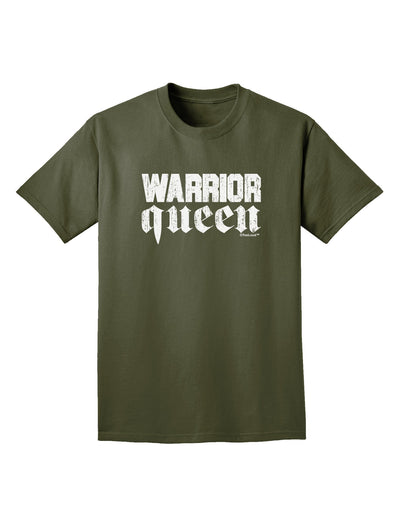 Warrior Queen Script Adult Dark T-Shirt-Mens T-Shirt-TooLoud-Military-Green-Small-Davson Sales