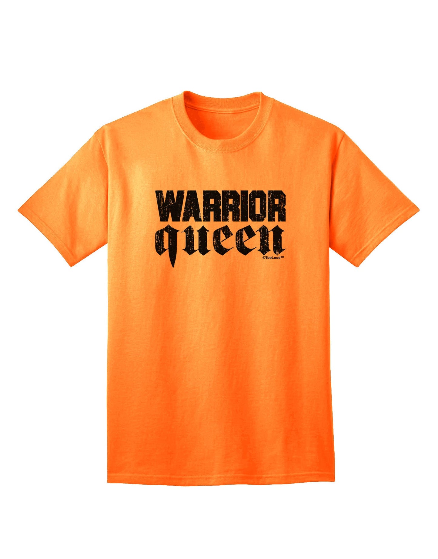 Warrior Queen Script Adult T-Shirt-Mens T-Shirt-TooLoud-Neon-Orange-Small-Davson Sales