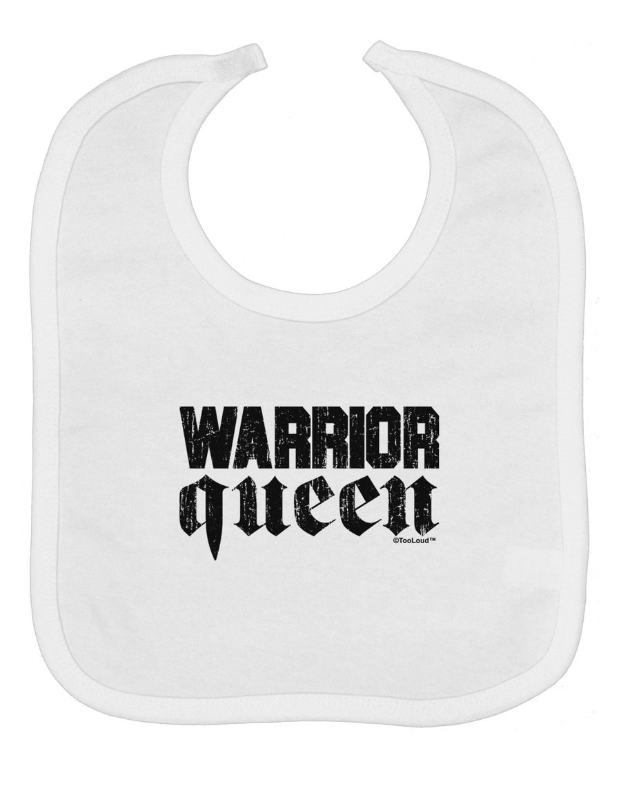 Warrior Queen Script Baby Bib