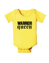 Warrior Queen Script Baby Romper Bodysuit-Baby Romper-TooLoud-Yellow-06-Months-Davson Sales