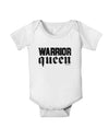 Warrior Queen Script Baby Romper Bodysuit-Baby Romper-TooLoud-White-06-Months-Davson Sales