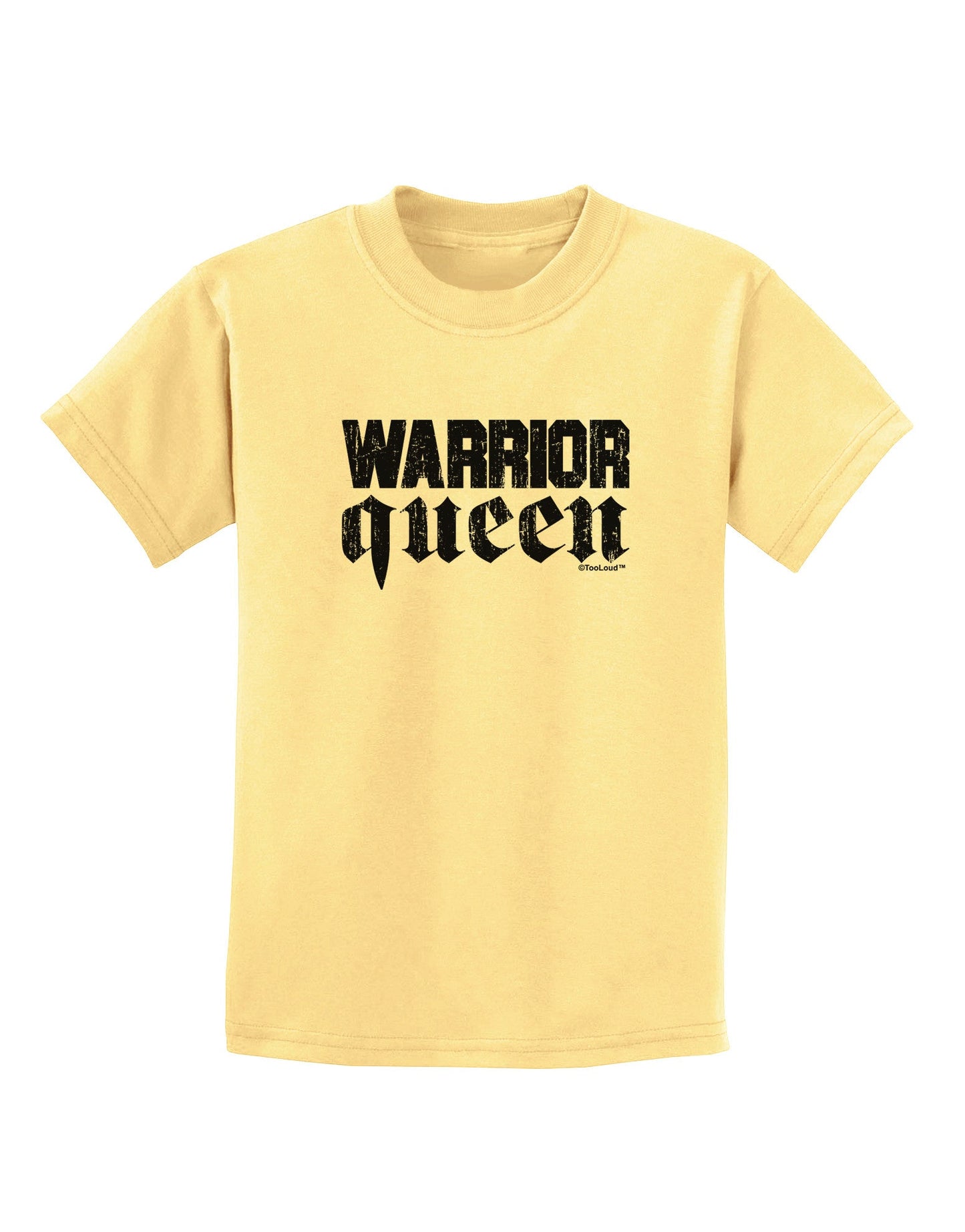 Warrior Queen Script Childrens T-Shirt-Childrens T-Shirt-TooLoud-Daffodil-Yellow-X-Small-Davson Sales