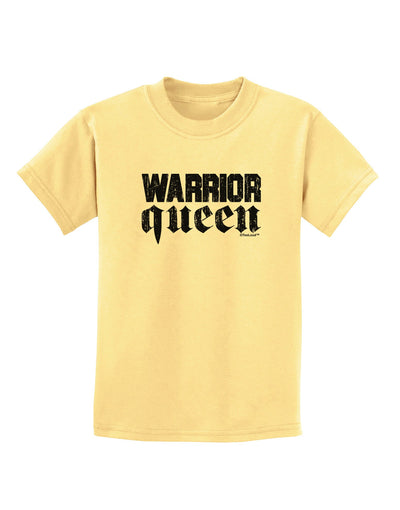 Warrior Queen Script Childrens T-Shirt-Childrens T-Shirt-TooLoud-Daffodil-Yellow-X-Small-Davson Sales