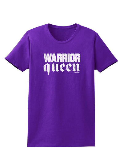 Warrior Queen Script Womens Dark T-Shirt-TooLoud-Purple-X-Small-Davson Sales