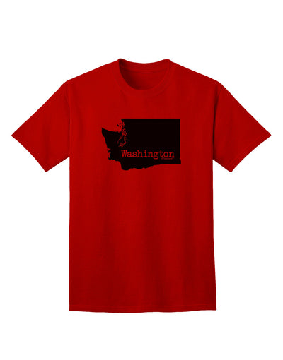 Washington - United States Geographical Silhouette Adult T-Shirt Collection-Mens T-shirts-TooLoud-Red-Small-Davson Sales