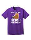 Watch Me Neigh Neigh Adult Dark T-Shirt-Mens T-Shirt-TooLoud-Purple-Small-Davson Sales