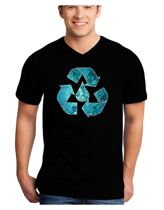Water Conservation Adult Dark V-Neck T-Shirt by TooLoud-Mens V-Neck T-Shirt-TooLoud-Black-Small-Davson Sales