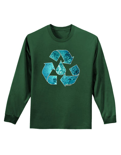 Water Conservation Adult Long Sleeve Dark T-Shirt by TooLoud-TooLoud-Dark-Green-Small-Davson Sales