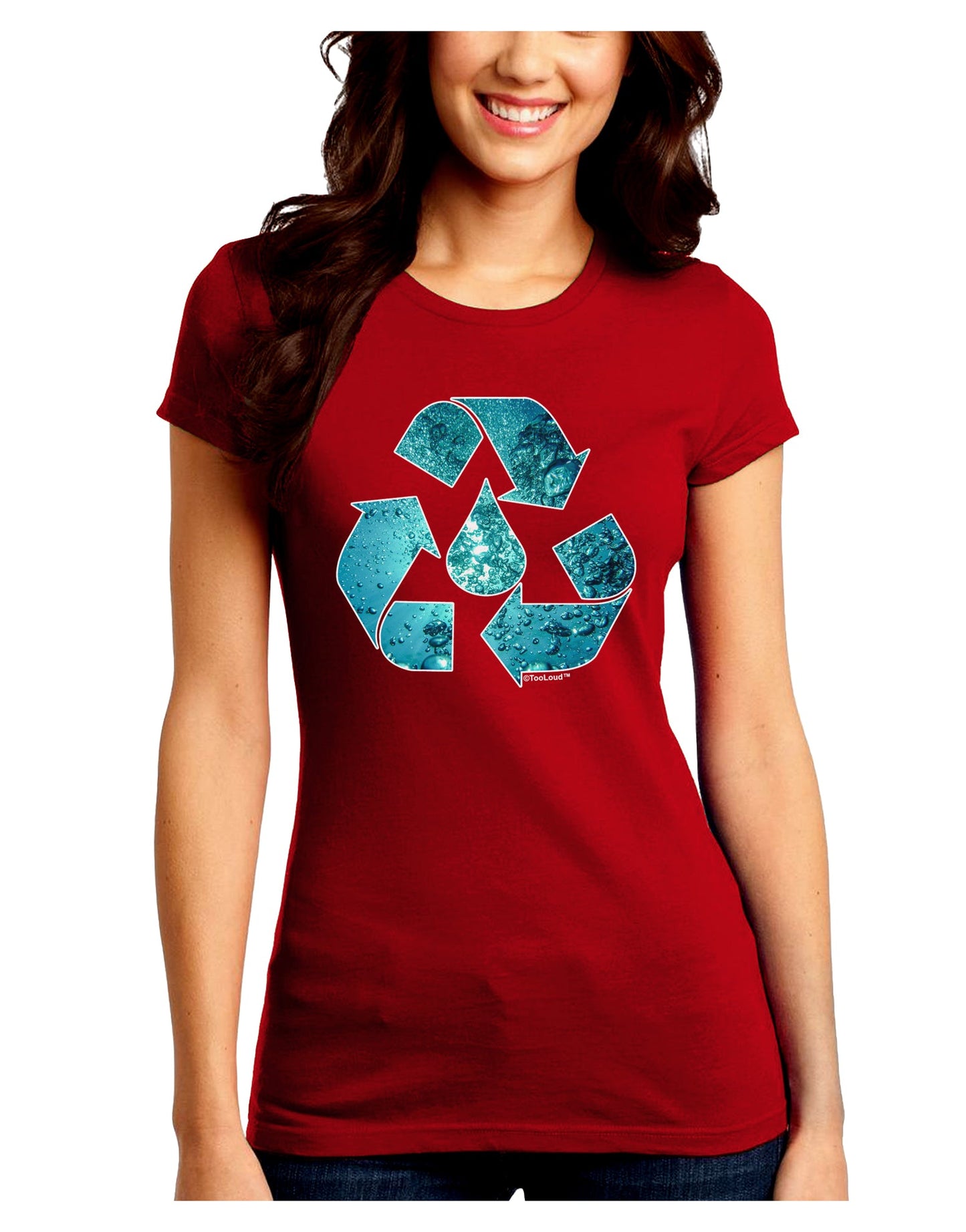 Water Conservation Juniors Crew Dark T-Shirt by TooLoud-T-Shirts Juniors Tops-TooLoud-Red-Juniors Fitted Small-Davson Sales
