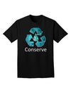 Water Conservation Text Adult Dark T-Shirt by TooLoud-Mens T-Shirt-TooLoud-Black-Small-Davson Sales