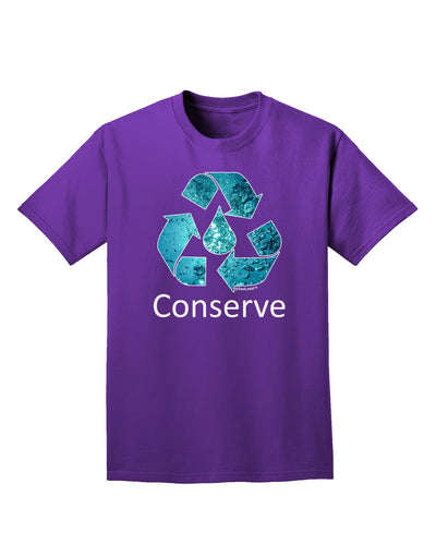 Water Conservation Text Adult Dark T-Shirt by TooLoud-Mens T-Shirt-TooLoud-Purple-Small-Davson Sales