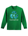 Water Conservation Text Adult Long Sleeve Dark T-Shirt by TooLoud-TooLoud-Kelly-Green-Small-Davson Sales