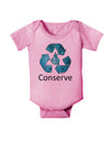 Water Conservation Text Baby Romper Bodysuit by TooLoud-Baby Romper-TooLoud-Light-Pink-06-Months-Davson Sales