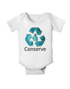 Water Conservation Text Baby Romper Bodysuit by TooLoud-Baby Romper-TooLoud-White-06-Months-Davson Sales