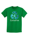 Water Conservation Text Childrens Dark T-Shirt by TooLoud-Childrens T-Shirt-TooLoud-Kelly-Green-X-Small-Davson Sales