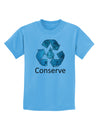 Water Conservation Text Childrens T-Shirt by TooLoud-Childrens T-Shirt-TooLoud-Aquatic-Blue-X-Small-Davson Sales