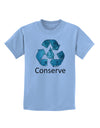 Water Conservation Text Childrens T-Shirt by TooLoud-Childrens T-Shirt-TooLoud-Light-Blue-X-Small-Davson Sales