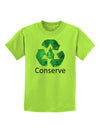 Water Conservation Text Childrens T-Shirt by TooLoud-Childrens T-Shirt-TooLoud-Lime-Green-X-Small-Davson Sales