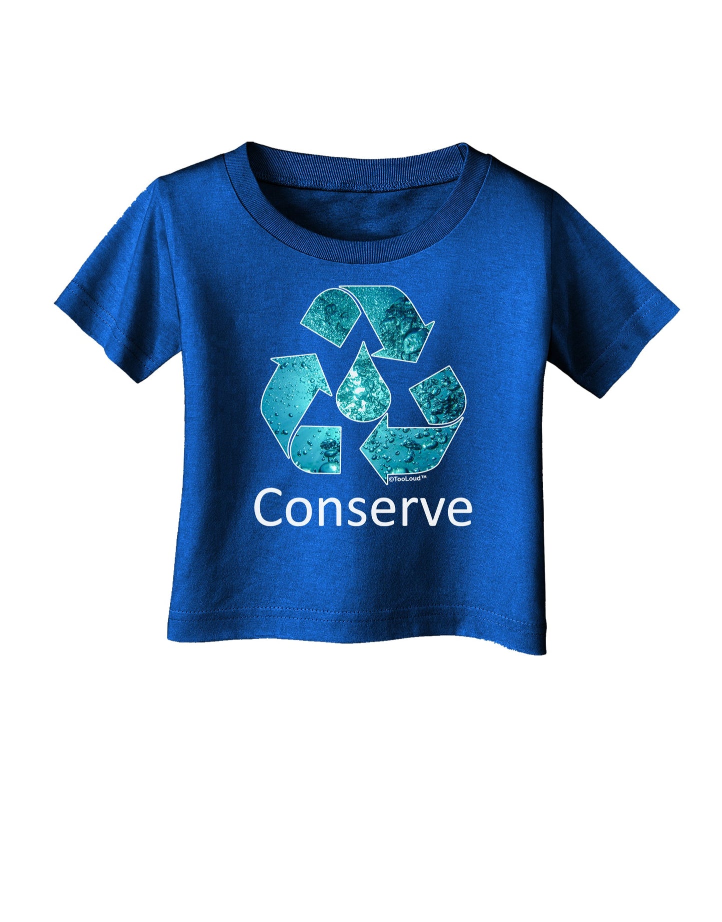 Water Conservation Text Infant T-Shirt Dark by TooLoud-Infant T-Shirt-TooLoud-Royal-Blue-06-Months-Davson Sales